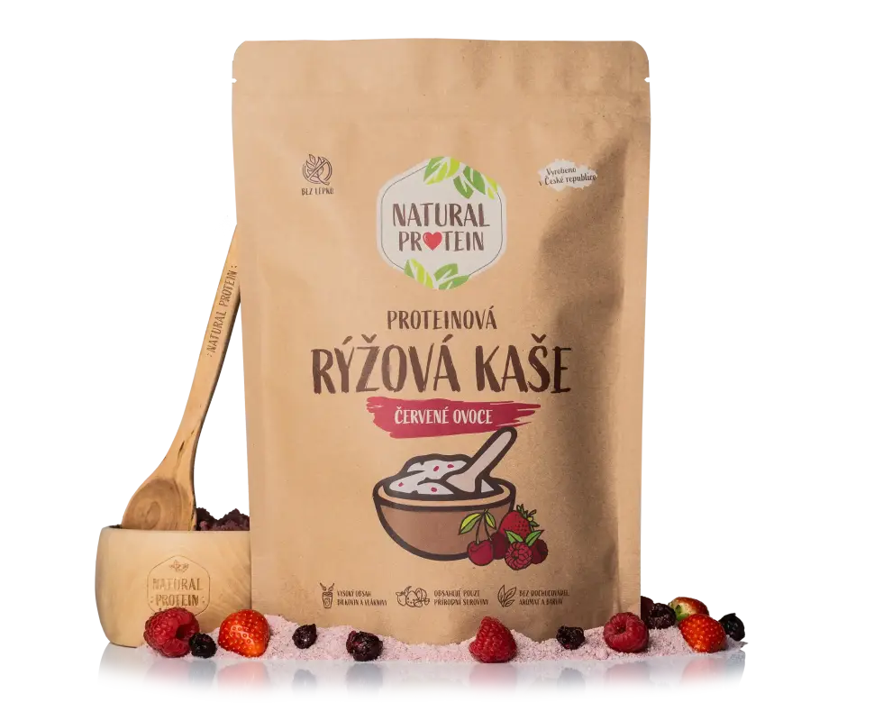 Proteínová ryžová kaša - Červené ovocie 1 kus