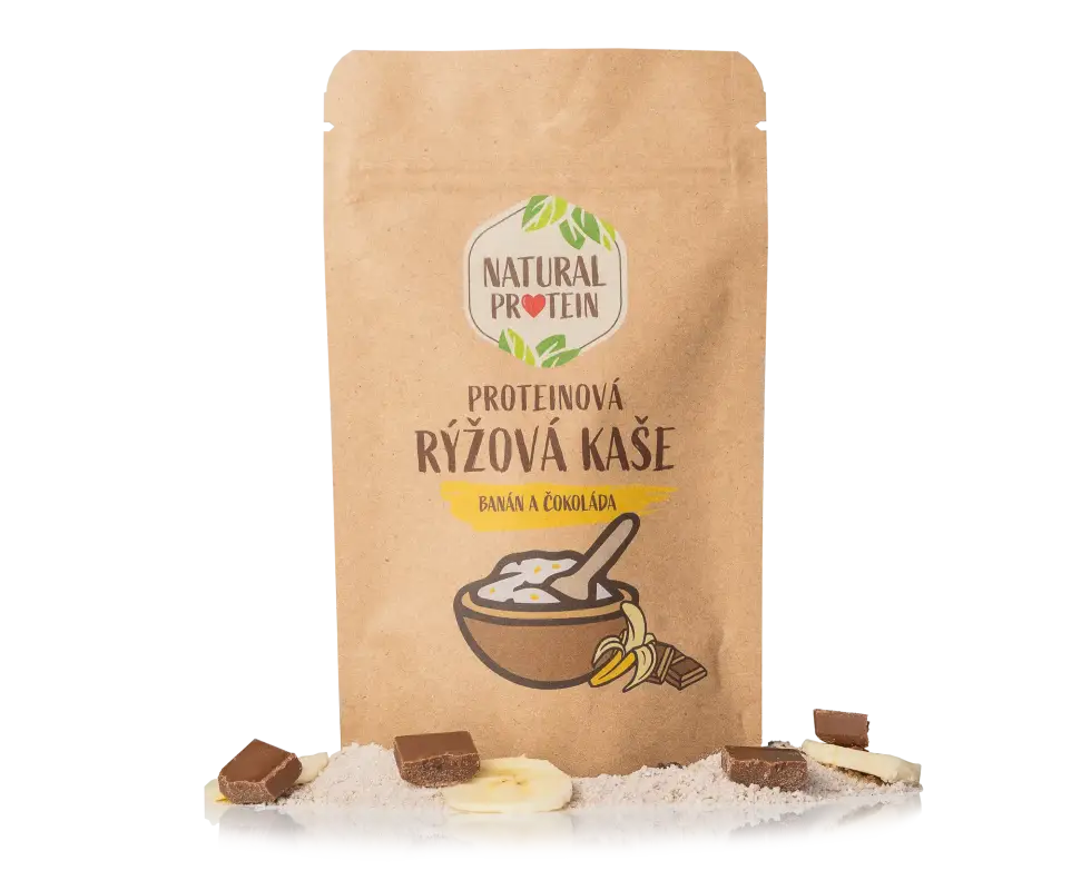 Proteínová ryžová kaša - Banán a čokoláda (60 g) 1 kus