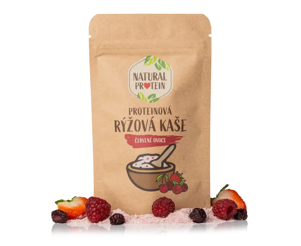 Proteínová ryžová kaša - Červené ovocie (60 g) 1 kus