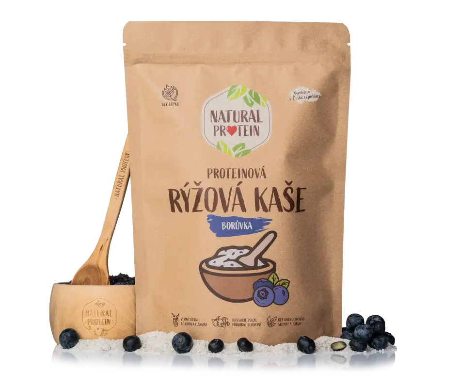 Proteínová ryžová kaša - Čučoriedka 1 kus