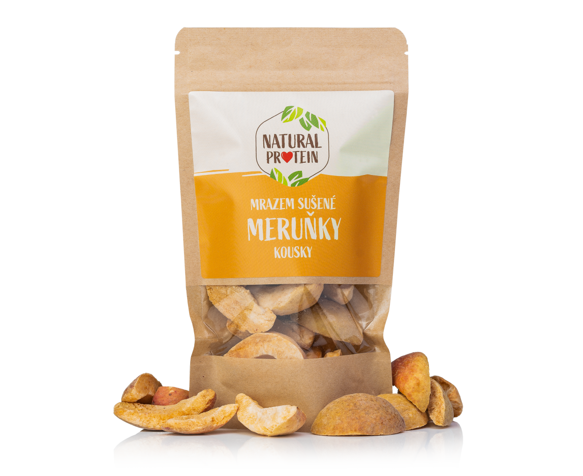 Mrazom sušené marhule kúsky 1 kus